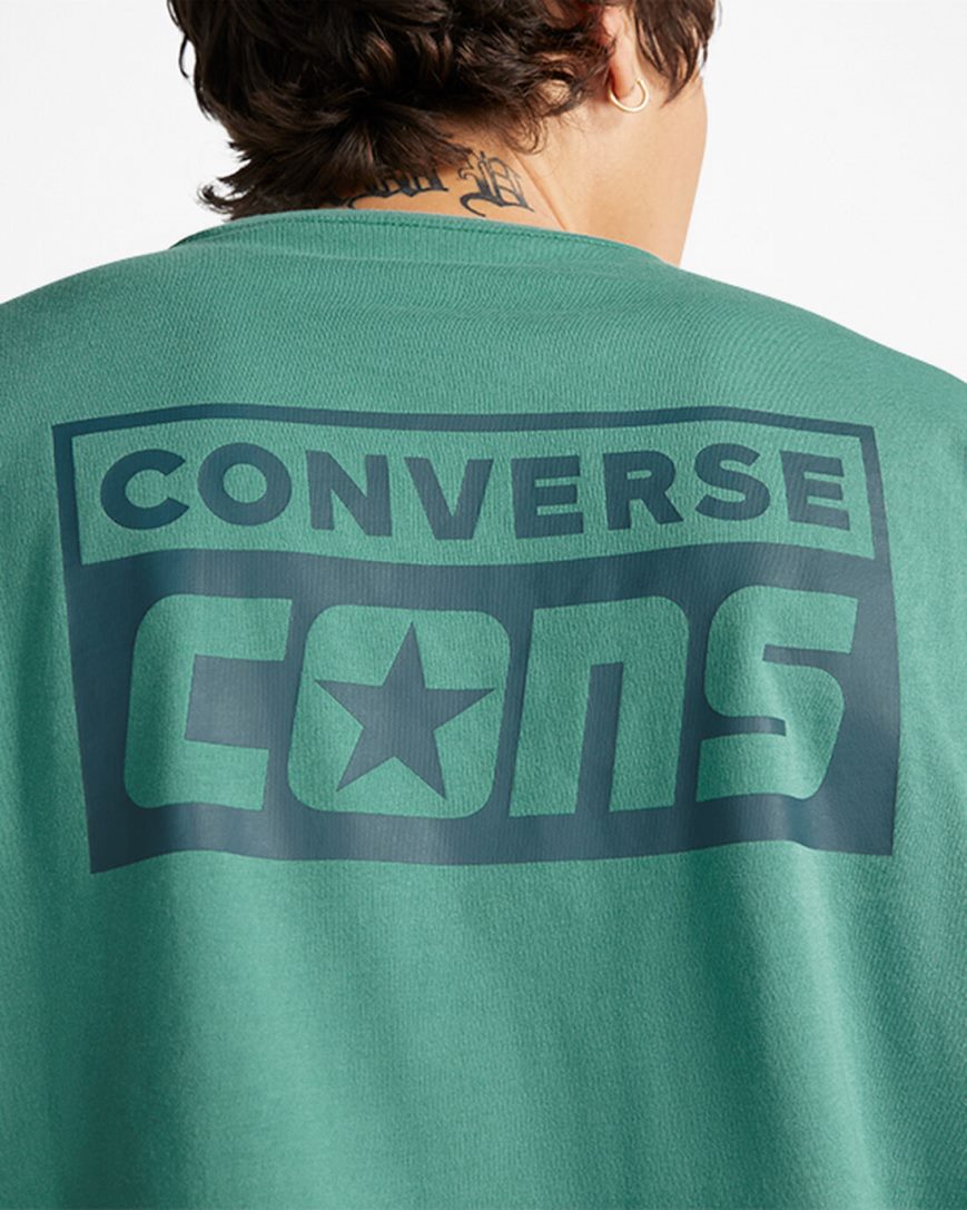 Men's Converse CONS Graphic T-Shirts Green | AU 05483N